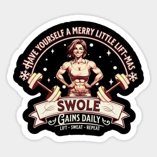 Swole Lift-mas Sticker